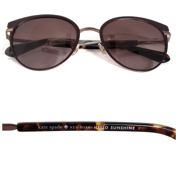 NWT Kate Spade Janalee Tortiose Shell Sunglasses - Picture 5 of 8